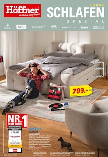 Bett im Höffner Prospekt "SCHLAFEN SPEZIAL" mit 8 Seiten (Cottbus)