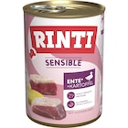 Rinti Sensible Ente + Huhn + Kartoffel 400 g im Angebot bei Zookauf in Laatzen Rinti Sensible Ente + Huhn + Kartoffel 400 g Angebote von Rinti bei Zookauf Laatzen für 1,69 €