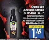 Crema con „Aceto Balsamico di Modena I.G.P.“ Angebote bei EDEKA Augsburg für 1,49 €