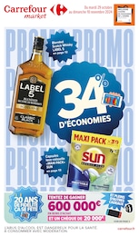 Prospectus Carrefour Market "34% D'ÉCONOMIES", 20 pages, 29/10/2024 - 10/11/2024