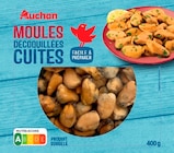 MOULES DÉCOQUILLÉES CUITES SURGELÉES AUCHAN - AUCHAN en promo chez Auchan Hypermarché Drancy à 2,73 €