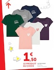 Tee-shirt enfant - Super U à Besançon Tee-shirt enfant en promo chez Super U Besançon à 1,50 €