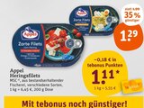 Aktuelles Heringsfilets Angebot bei tegut in Nürnberg ab 1,11 €