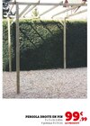 Pergola Droite en Pin en promo chez Super U Compiègne à 99,99 €