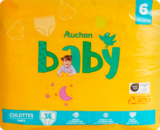 CULOTTES AUCHAN BABY - AUCHAN BABY en promo chez Auchan Hypermarché Yerres à 10,99 €