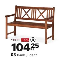 Bank „Eden“ bei Höffner in Düsseldorf Bank „Eden“ im Angebot bei Höffner Düsseldorf für 104,25 €