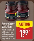 Preiselbeer-Variation für 1,99 € bei ALDI Nord im Angebot Preiselbeer-Variation im aktuellen ALDI Nord Prospekt