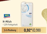 H-Milch Angebote von aro bei Metro Leverkusen für 0,98 €