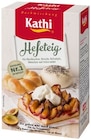 Hefeteig oder Streuselteig im REWE Prospekt Hefeteig oder Streuselteig von Kathi im aktuellen REWE Prospekt für 1,49 €