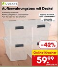 Aufbewahrungsbox mit Deckel im Netto Marken-Discount Prospekt Aufbewahrungsbox mit Deckel von Juskys im aktuellen Netto Marken-Discount Prospekt für 59,99 €