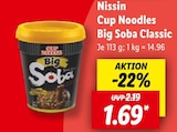 Cup Noodles Big Soba Classic Angebote von Nissin bei Lidl Lehrte für 1,69 €