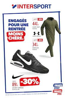 Prospectus Intersport de la semaine "ENGAGÉS POUR UNE RENTRÉE MOINS CHÈRE." avec 1 pages, valide du 04/08/2025 au 17/08/2025 pour Les Houches et alentours