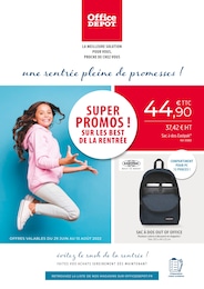 Catalogue Office DEPOT à Paris, avec 12 pages Prospectus Office DEPOT à Paris, "une rentrée pleine de promesses !", 12 pages, 29/06/2022 - 13/08/2022