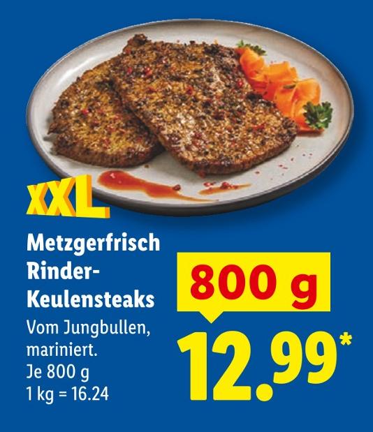 Metzgerfrisch Rinder-Keulensteaks