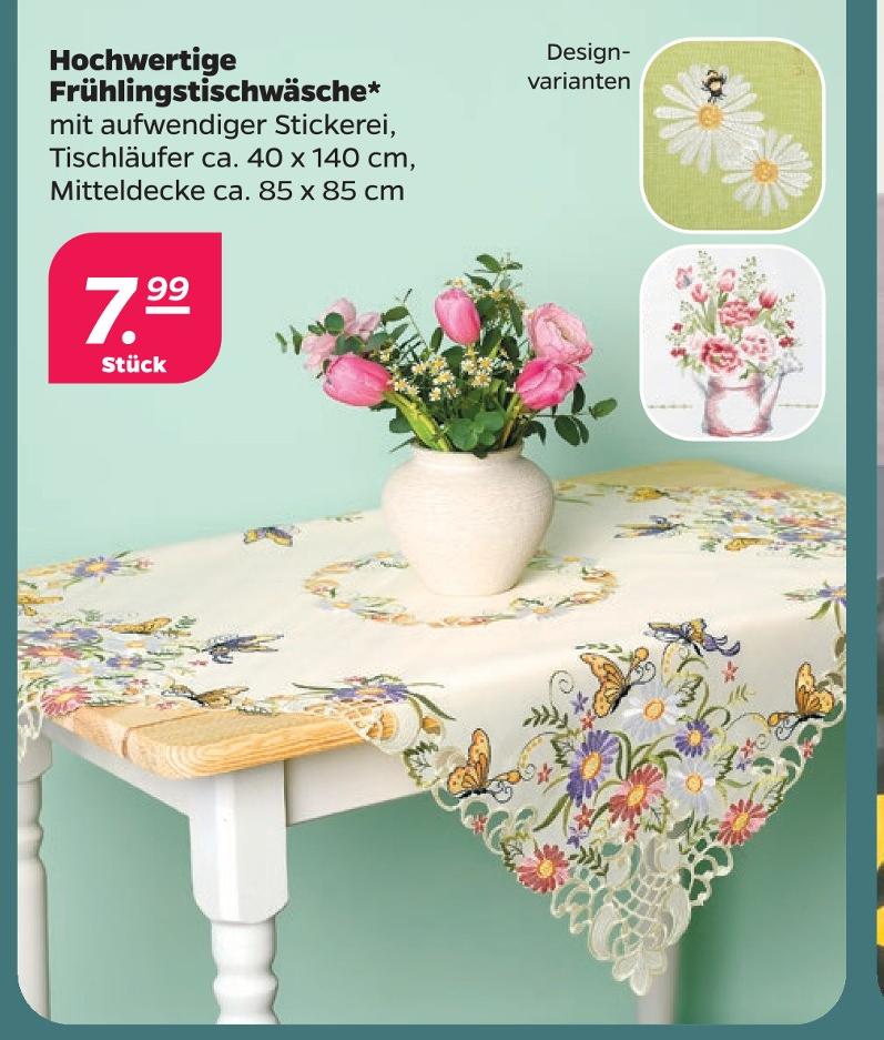 Hochwertige Frühlingstischwäsche