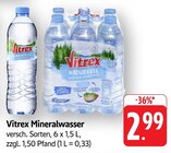 Mineralwasser im Angebot bei E center in Offenburg Mineralwasser Angebote von Vitrex bei E center Offenburg für 2,99 €