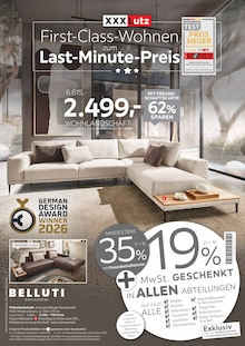 XXXLutz Prospekt First-Class-Wohnen zum Last-Minute-Preis mit 24 Seiten