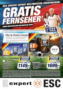 expert Prospekt der KW 23 "GRATIS FERNSEHER*" Aktueller expert Prospekt "GRATIS FERNSEHER*" Seite 1 von 8 Seiten