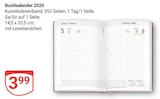 Buchkalender 2026 im Angebot bei GLOBUS in Willich Buchkalender 2026 Angebote bei GLOBUS Willich für 3,99 €