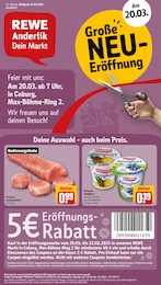 REWE Prospekt "Dein Markt" für Dörfles-Esbach, 4 Seiten, 17.03.2025 - 22.03.2025