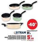 Mini Poêle 16cm - Sitram - Super U à Levallois-Perret Mini Poêle 16cm - Sitram en promo chez Super U Levallois-Perret à 5,99 €