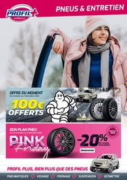Catalogue Profil Plus avec 1 page de promos Prospectus Profil Plus, "Pneus & Entretien", page, 24/11/2022 - 04/12/2022