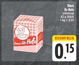 EDEKA Oberthulba - Omas Ur-Hefe Angebot im Prospekt Omas Ur-Hefe bei EDEKA im Oberthulba Prospekt für 0,15 €