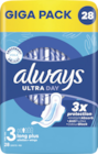 Serviettes hygiéniques ultra gigapack day et nuit - ALWAYS dans le catalogue Monoprix