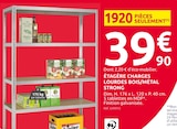 Promo Étagère charges lourdes bois/métal strong à 39,90 € dans le catalogue Mr. Bricolage à Échevanne