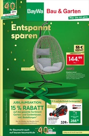 Aktueller BayWa Bau- und Gartenmärkte Prospekt mit Akku, "Entspannt sparen", Seite 1