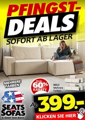 Aktueller Seats and Sofas Prospekt mit Couch, "PFINGST-DEALS", Seite 1