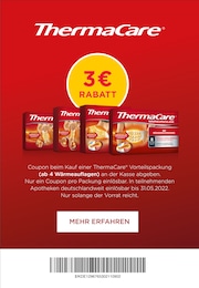 ThermaCare Prospekt für Quickborn, Kr Pinneberg: ThermaCare - Wärmeumschläge, 4 Seiten, 01.04.2022 - 31.05.2022