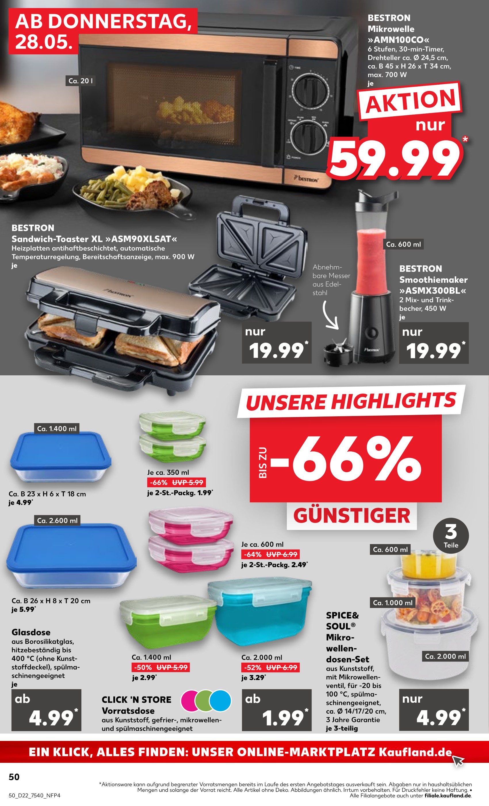 Toaster im Kaufland Prospekt "Hier bin ich richtig" mit 69 Seiten (Erfurt)