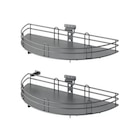 Promo Rangement demi-lune gris mat pour meuble bas largeur porte 40 cm à 89,90 € dans le catalogue Brico Dépôt à Fleury-Mérogis
