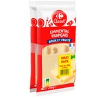 Emmental Bloc "Maxi Pack" - CARREFOUR CLASSIC' en promo chez Carrefour Emmental Bloc "Maxi Pack" - CARREFOUR CLASSIC' dans le catalogue Carrefour