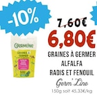 Graines à germer Alfalfa Radis et Fenouil - Germ'Line dans le catalogue Naturalia