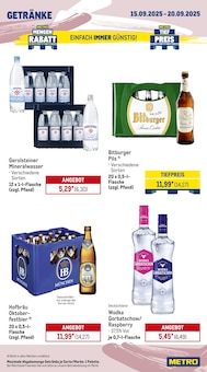 Bitburger im METRO Prospekt "Wochenangebote + Markets" mit 27 Seiten (Langenfeld (Rheinland))