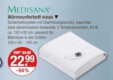 Wärmeunterbett HU666 im V-Markt Prospekt Wärmeunterbett HU666 von Medisana im aktuellen V-Markt Prospekt für 22,99 €