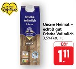 Aktuelle Milch Angebote bei EDEKA in Ulm Aktuelles Frische Vollmilch Angebot bei EDEKA in Ulm ab 1,11 €