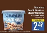 Snack Nüsse oder Studentenfutter Angebote von Maryland bei EDEKA Augsburg für 2,49 €