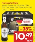 Biere Angebote von Krombacher bei Netto Marken-Discount Unna für 10,49 €