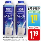 Frische Milch 1,5% Fett Angebote von Weihenstephan bei E center Neustadt für 1,11 €