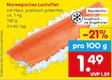 Norwegisches Lachsfilet im aktuellen Prospekt bei Netto Marken-Discount in Bad Honnef