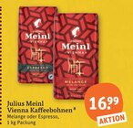 Vienna Kaffee Melange im Angebot bei tegut in Eisenach Vienna Kaffee Melange Angebote von Julius Meinl bei tegut Eisenach für 16,99 €
