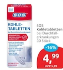 Kohletabletten von SOS im aktuellen budni Prospekt