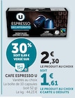 Café Espresso - U en promo chez Super U Saint-Nazaire à 1,61 €