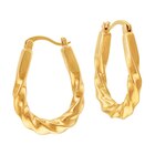 Boucles d'oreilles en plaqué or torsadée en promo chez Le Manège à Bijoux Boucles d'oreilles en plaqué or torsadée dans le catalogue Le Manège à Bijoux