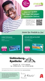 Aktueller mea - meine apotheke Apotheke Prospekt in Willstätt und Umgebung, "Unsere Juni-Angebote" mit 4 Seiten, 01.06.2025 - 30.06.2025