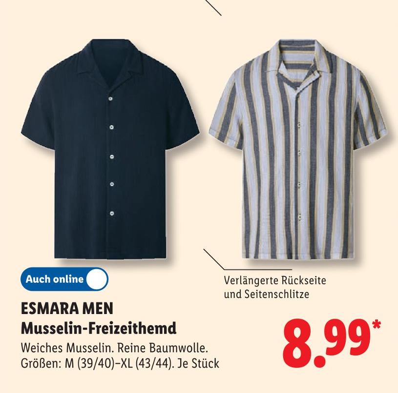 Musselin-Freizeithemd