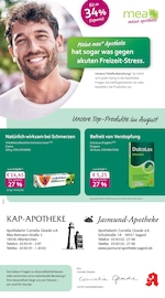 mea - meine apotheke Apotheken Prospekt der aktuellen Woche mit 4 Seiten, gültig von 01.08.2026 bis 31.08.2026, in Altenkirchen und Umgebung Aktueller mea - meine apotheke Apotheken Prospekt in Altenkirchen und Umgebung, "Unsere August-Angebote" mit 4 Seiten, 01.08.2026 - 31.08.2026
